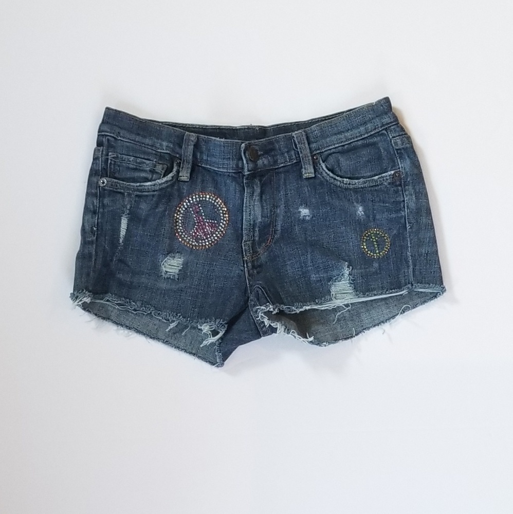 Citizens of Humanity Distressed Jean Shorts Sz 28